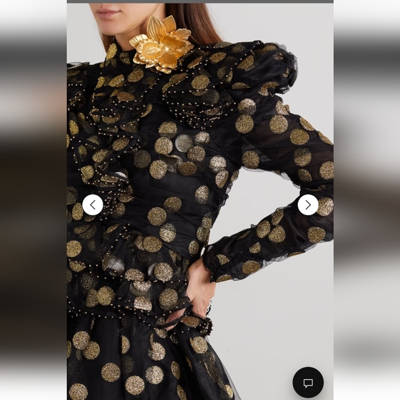 Zimmermann celestial confetti authentic dot raffle dress size 8 brand new - Picture 4 of 5